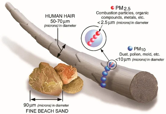 Particulate matter comparison