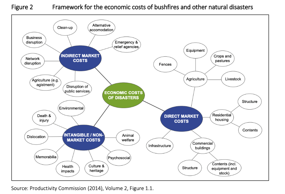 Economic costs of bushfires